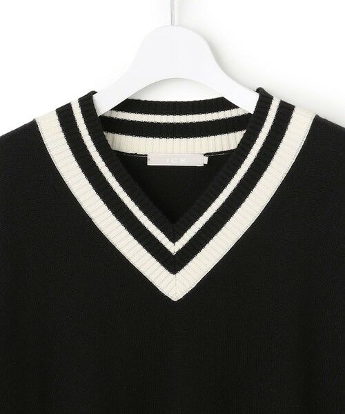 ICB / アイシービー ニット・セーター | ハイゲージソフトウール チルデンVネックプルオーバー | 詳細8