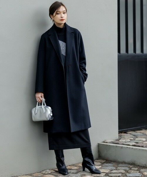 ICB / アイシービー その他アウター | ウールカシミヤメルトン チェスターコート | 詳細15