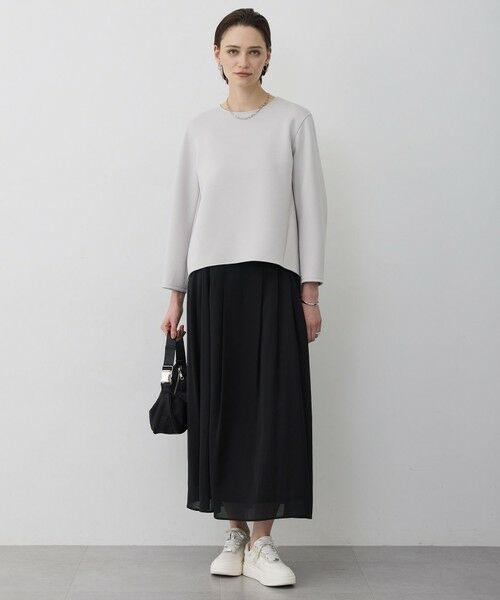 ICB / アイシービー カットソー | 【WEB限定カラーあり】ソフトダンボール スリットテール プルオーバー | 詳細1