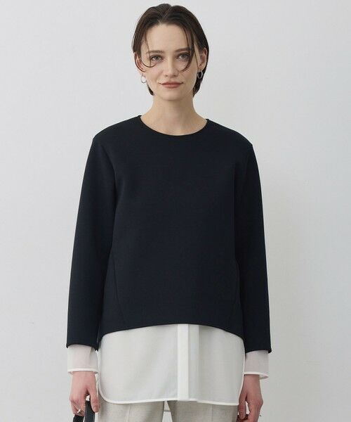 ICB / アイシービー カットソー | 【WEB限定カラーあり】ソフトダンボール スリットテール プルオーバー（ブラック）