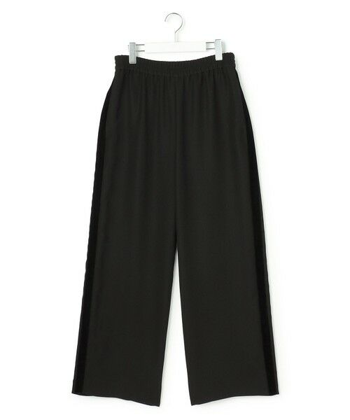 ICB / アイシービー その他パンツ | ベルベットライン トラックワイドパンツ（ブラック）