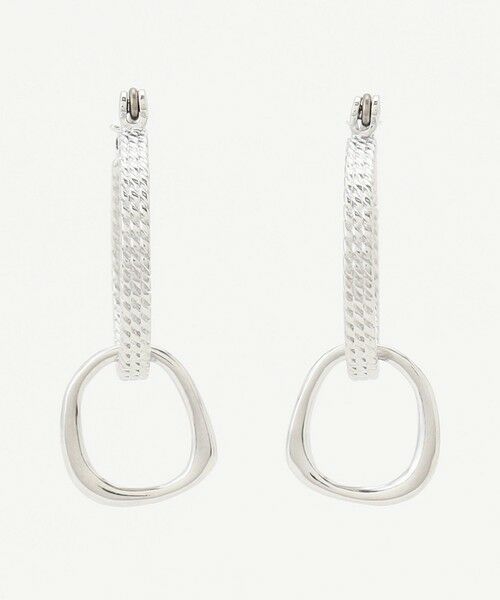 ICB / アイシービー ピアス・イヤリング | チェーンフープピアス（シルバー）