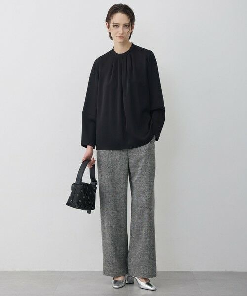 ICB / アイシービー シャツ・ブラウス | アセテートダブルサテン ランタンスリーブブラウス | 詳細12