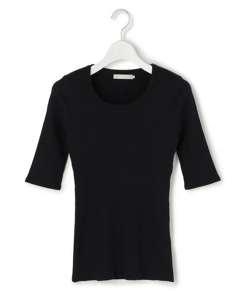 ICB / アイシービー カットソー | 4×2リブ プルオーバーカットソー（ブラック）