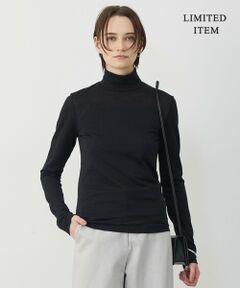 ICB / アイシービー カットソー | 【WEB限定】 コットンレーシージャガード ハイネックカットソー