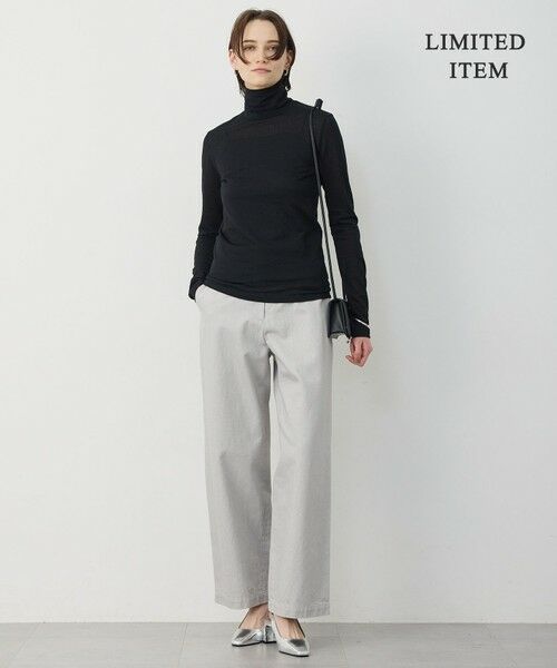 ICB / アイシービー カットソー | 【WEB限定】 コットンレーシージャガード ハイネックカットソー | 詳細15