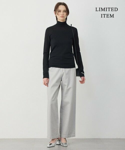 ICB / アイシービー カットソー | 【WEB限定】 コットンレーシージャガード ハイネックカットソー | 詳細17