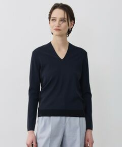 ICB / アイシービー ニット・セーター | シンセティックフルニードル Vネックニット