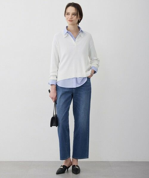 ICB / アイシービー ニット・セーター | マーセライズコットンポロ ニット | 詳細1