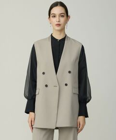 ICB / アイシービー ベスト | ハイツイストダブルクロス ノーカラージレ