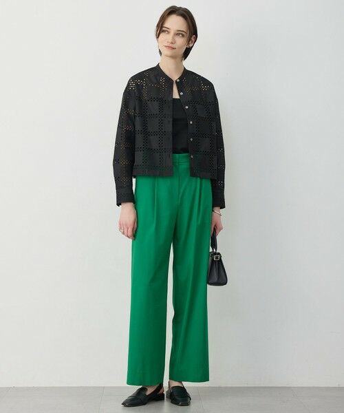 ICB / アイシービー シャツ・ブラウス | スクエアエンブロイダリー クロップドシャツ | 詳細1