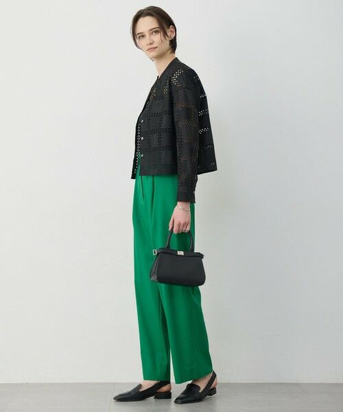 ICB / アイシービー シャツ・ブラウス | スクエアエンブロイダリー クロップドシャツ | 詳細2