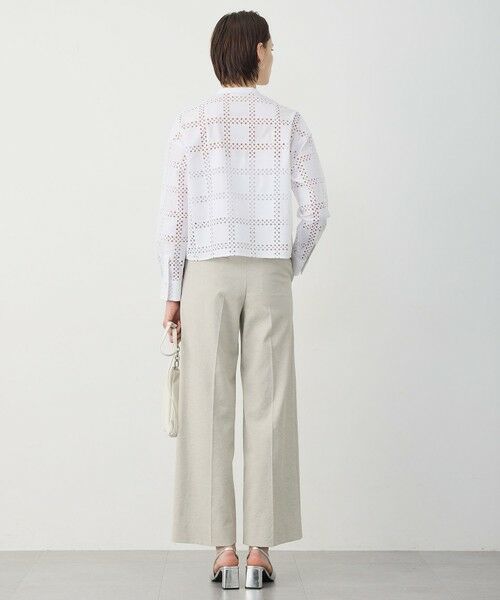 ICB / アイシービー シャツ・ブラウス | スクエアエンブロイダリー クロップドシャツ | 詳細14