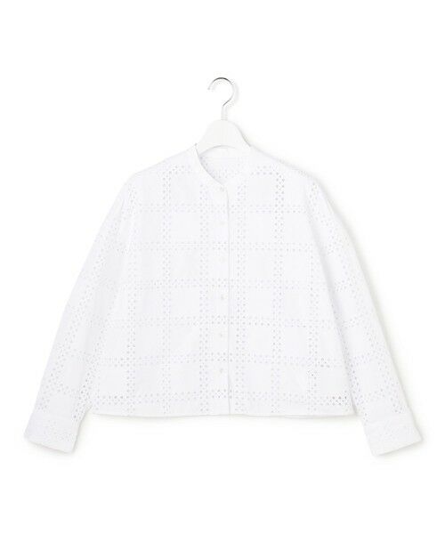 ICB / アイシービー シャツ・ブラウス | スクエアエンブロイダリー クロップドシャツ | 詳細15