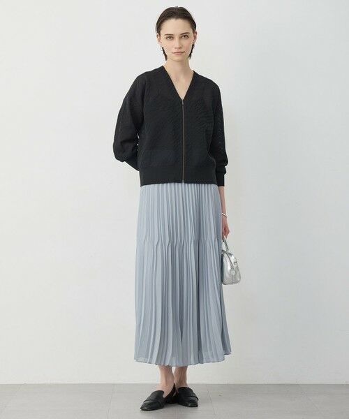 ICB / アイシービー ブルゾン | シアージャカード ニットブルゾン | 詳細7