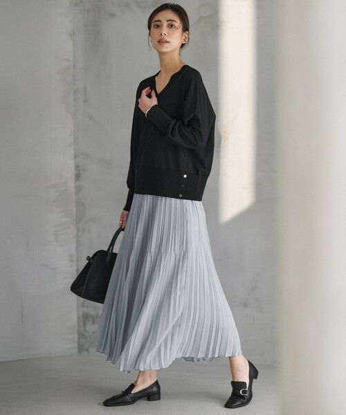ICB / アイシービー ロング・マキシ丈スカート | ライトジョーゼットプリーツ スカート | 詳細1