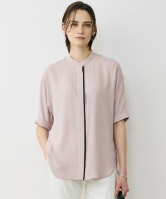 ICB / アイシービー シャツ・ブラウス | 【WEB限定カラーあり】BackSatinAmunzen 5分袖バンドカラーブラウス