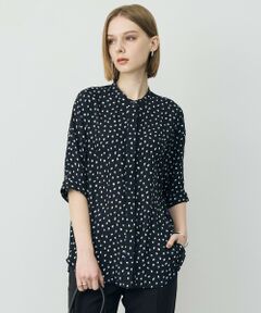 ICB / アイシービー シャツ・ブラウス | 【WEB限定カラーあり】BackSatinAmunzen 5分袖バンドカラーブラウス