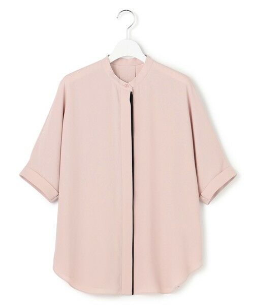 ICB / アイシービー シャツ・ブラウス | 【WEB限定カラーあり】BackSatinAmunzen 5分袖バンドカラーブラウス | 詳細6