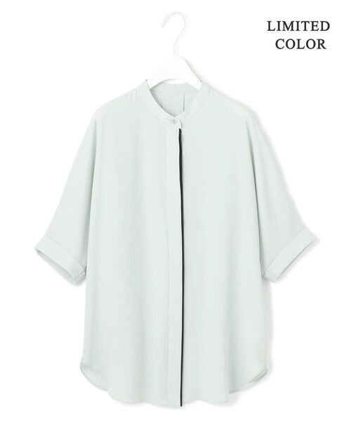 ICB / アイシービー シャツ・ブラウス | 【WEB限定カラーあり】BackSatinAmunzen 5分袖バンドカラーブラウス | 詳細20