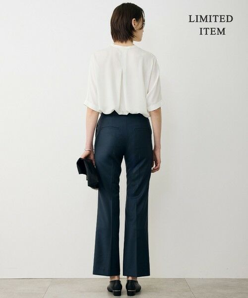 ICB / アイシービー シャツ・ブラウス | 【WEB限定】BackSatinAmunzen 5分袖キーネックブラウス | 詳細2