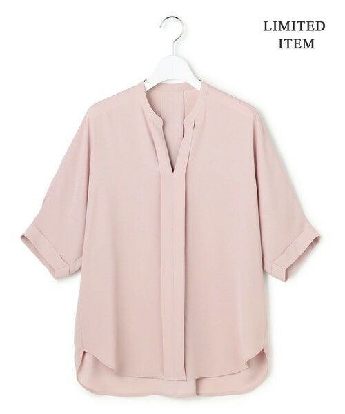 ICB / アイシービー シャツ・ブラウス | 【WEB限定】BackSatinAmunzen 5分袖キーネックブラウス | 詳細8