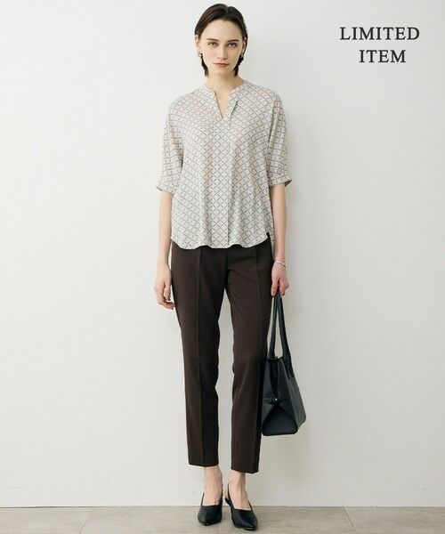 ICB / アイシービー シャツ・ブラウス | 【WEB限定】BackSatinAmunzen 5分袖キーネックブラウス | 詳細28