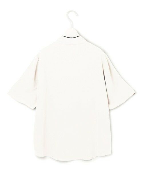 ICB / アイシービー シャツ・ブラウス | BackSatinAmunzen 5分袖配色ボウタイブラウス | 詳細9