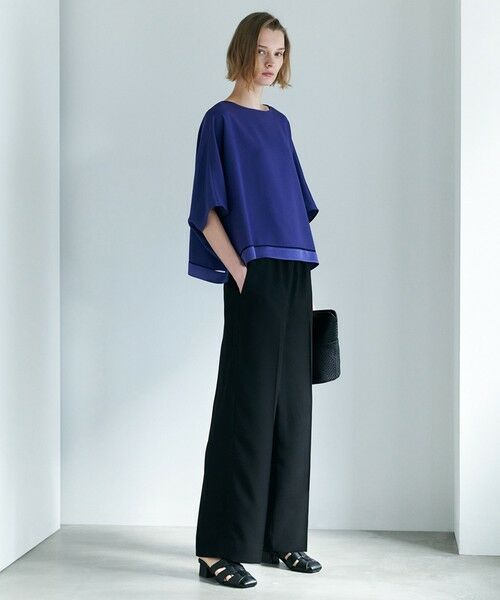 ICB / アイシービー シャツ・ブラウス | 【WEB限定カラーあり】 FluidBackSatin クロップドブラウス | 詳細6