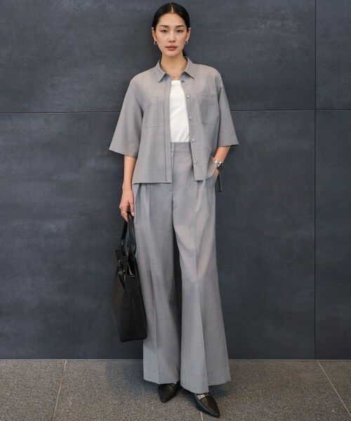 ICB / アイシービー シャツ・ブラウス | ドライクールトロ 5分袖シャツ | 詳細1