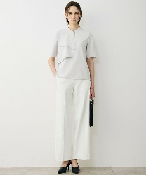 ICB / アイシービー シャツ・ブラウス | ストレッチジョーゼット ラッフルディテールブラウス | 詳細5