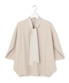 ICB / アイシービー シャツ・ブラウス | FluidBackSatin ドルマンスリーブボウタイブラウス