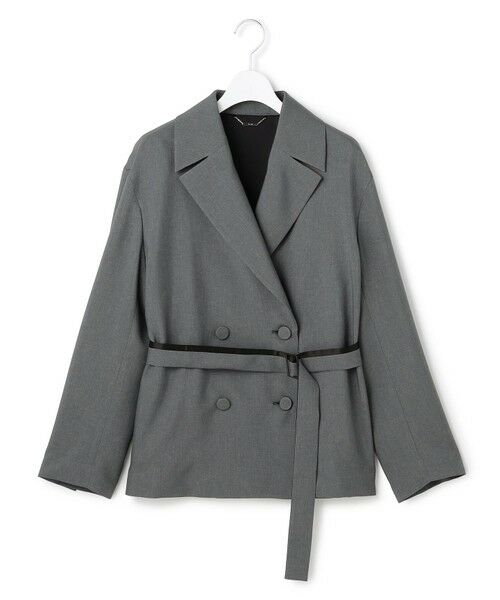 ICB / アイシービー その他アウター | 【WEB＆一部店舗限定】 SerikaWorsted トレンチ型ショートコート（ミディアムグレー）