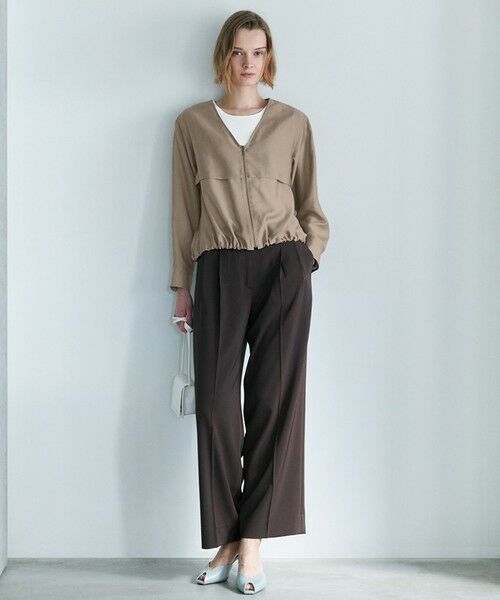 ICB / アイシービー ブルゾン | 【WEB限定カラーあり】 リヨセルナイロンワッシャー Vネックブルゾン | 詳細5