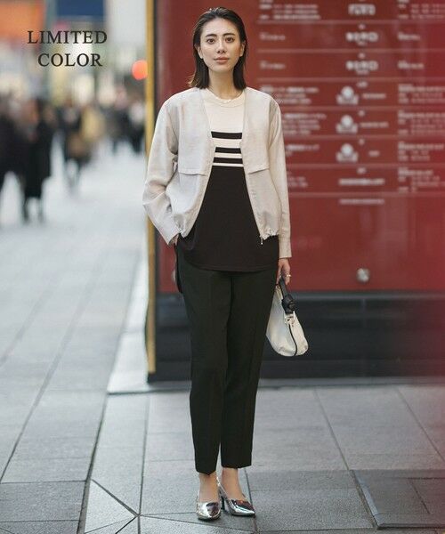 ICB / アイシービー ブルゾン | 【WEB限定カラーあり】 リヨセルナイロンワッシャー Vネックブルゾン | 詳細12