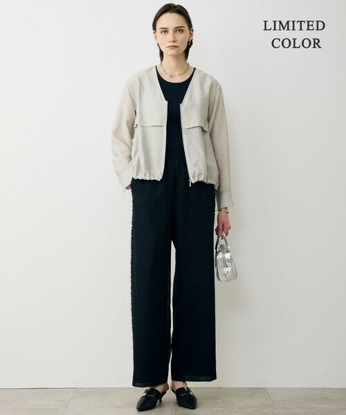 ICB / アイシービー ブルゾン | 【WEB限定カラーあり】 リヨセルナイロンワッシャー Vネックブルゾン | 詳細13