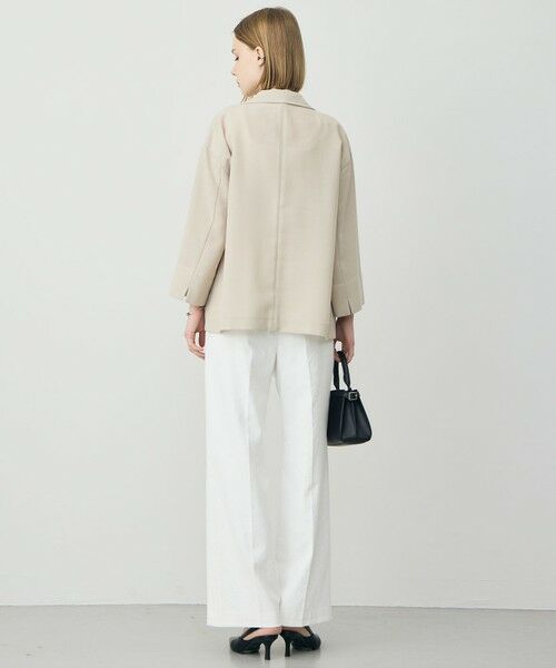 ICB / アイシービー テーラードジャケット | ドライアセテートスラブ 8分袖ジャケット | 詳細3