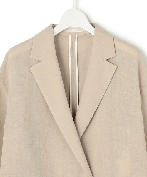 ICB / アイシービー テーラードジャケット | ドライアセテートスラブ 8分袖ジャケット | 詳細6