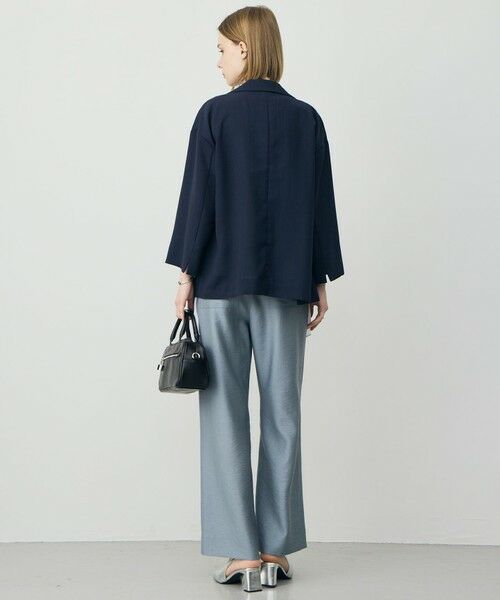 ICB / アイシービー テーラードジャケット | ドライアセテートスラブ 8分袖ジャケット | 詳細7