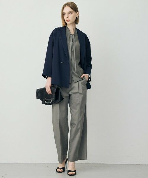 ICB / アイシービー テーラードジャケット | ドライアセテートスラブ 8分袖ジャケット | 詳細9