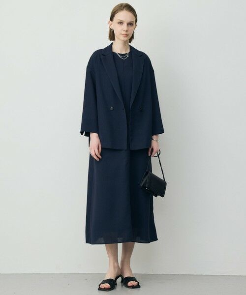 ICB / アイシービー テーラードジャケット | ドライアセテートスラブ 8分袖ジャケット | 詳細11