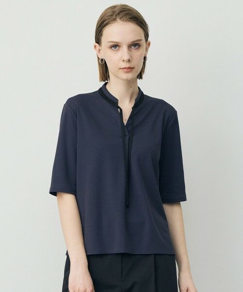 ICB / アイシービー カットソー | スパンプラチナムジョーゼット ナロータイカットソー(ダルブルー)