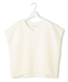 ICB / アイシービー カットソー | シアーカットジャガード Vネックトップス