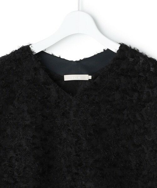 ICB / アイシービー カットソー | シアーカットジャガード Vネックトップス | 詳細5