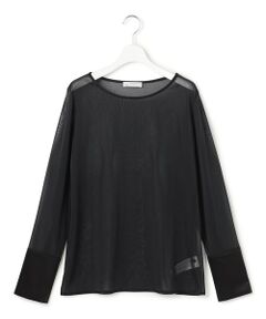 ICB / アイシービー カットソー | 【WEB＆一部店舗限定】SheerSerika ボートネックプルオーバー