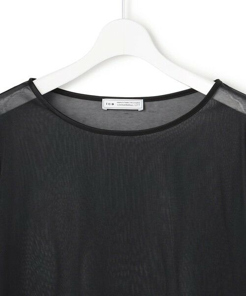 ICB / アイシービー カットソー | 【WEB＆一部店舗限定】SheerSerika ボートネックプルオーバー | 詳細2