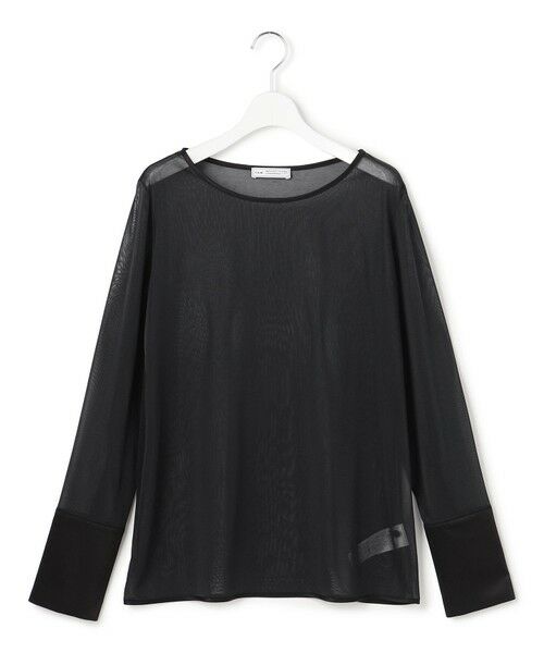 ICB / アイシービー カットソー | 【WEB＆一部店舗限定】SheerSerika ボートネックプルオーバー（ブラック）