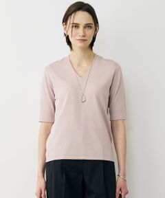 ICB / アイシービー ニット・セーター | 【WEB限定カラーあり】 シンセティックハイゲージ 半袖Vネックニット