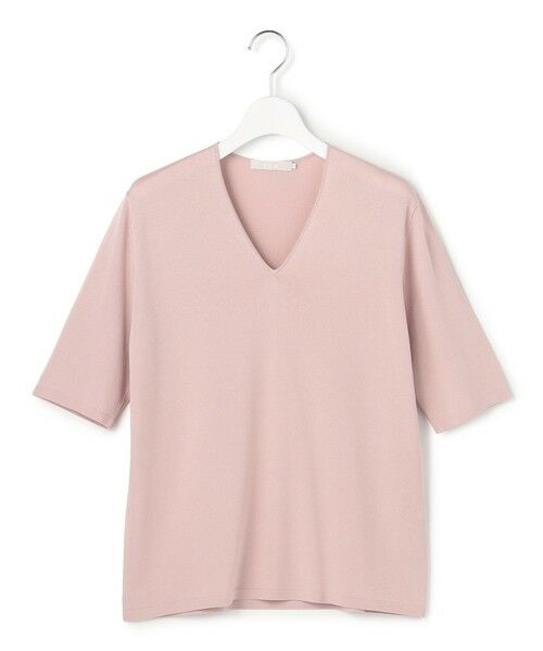 ICB / アイシービー ニット・セーター | 【WEB限定カラーあり】 シンセティックハイゲージ 半袖Vネックニット | 詳細3