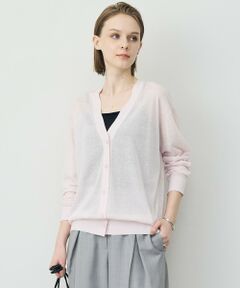 ICB / アイシービー カーディガン・ボレロ | リネンブレンドシアー カーディガン